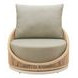Cabana Green Upholstered Outdoor Swivel Accent Chair