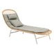 Skim Green 78" Outdoor Chaise Lounge with Pillows