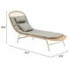 Skim Green 78" Outdoor Chaise Lounge with Pillows