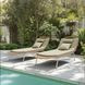Skim Green 78" Outdoor Chaise Lounge with Pillows