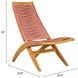 Rova Terracotta Upholstered Outdoor Lounge Chair