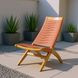 Rova Terracotta Upholstered Outdoor Lounge Chair