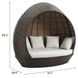 Marisol Brown and Beige Upholstered Outdoor Beach Daybed