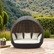 Marisol Brown and Beige Upholstered Outdoor Beach Daybed