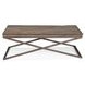 Cambria Bronze and Brown Glass Top Occasional Table Set