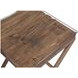 Cambria Bronze and Brown Square Glass Top End Table