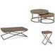 Cambria Bronze and Brown Square Glass Top End Table