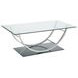 Danville Chrome U Shape Coffee Table 