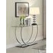 Danville Chrome U Shape Sofa Table 