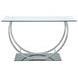 Danville Chrome U Shape Sofa Table 