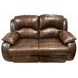 Cagney Chocolate Leather 63" Power Reclining Loveseat with USB Charging