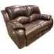 Cagney Chocolate Leather 63" Power Reclining Loveseat with USB Charging