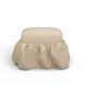 Gertrude Yellow Performance Fabric Upholstered Square Skirted Ottoman