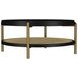 Arini Black and Aged Brass Round Coffee Table