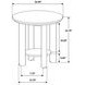 Ottowa Brown Round End Table