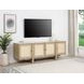 Kailani Beige Oak 79" TV Stand with 4 Doors