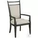 Plank Road Charcoal Oakley Arm Chair Set of 2