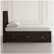 Kona Grove Chocolate Dark Brown Queen Platform Storage Bed