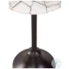 Talley Black And White Marble Top Accent Table