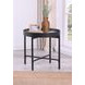 Ozella Sandy Black Round End Table