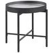 Ozella Sandy Black Round End Table