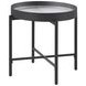 Ozella Sandy Black Round End Table