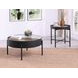 Ozella Sandy Black Round End Table