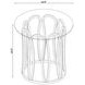 Monett Chocolate Chrome And Clear End Table 