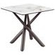 Carvell Mirage White Sintered Stone Square End Table
