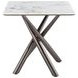 Carvell Mirage White Sintered Stone Square End Table