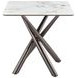 Carvell Mirage White Sintered Stone Square End Table