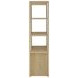 Laurelton Light Oak Media Tower with 2 Doors
