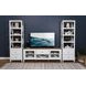 Hollis White And Brown 3 Piece Entertainment Center