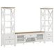 Hollis White And Brown 3 Piece Entertainment Center