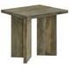 Andando Mango Brown Solid Wood Rectangular End Table