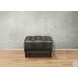 Trix Ash Leather Upholstered Rectangular Ottoman
