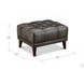 Trix Ash Leather Upholstered Rectangular Ottoman