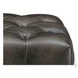 Trix Ash Leather Upholstered Rectangular Ottoman