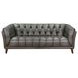 Trix Ash Gray Leather Living Room Set