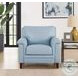 Wendover Spa Blue Leather Living Room Set