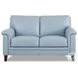 Wendover Spa Blue Leather 62" Loveseat