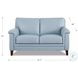 Wendover Spa Blue Leather 62" Loveseat