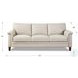 Wendover Vanilla Leather 84" Sofa