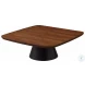 Eason Walnut And Black 2 Piece Coffee Table Set