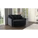 Matty Ebony 57" Cuddle Chaise