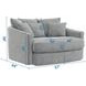 Matty Pewter 57" Cuddle Chaise