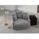Matty Pewter 57" Cuddle Chaise