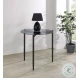 Rosalie Gray And Smoked Glass Top Round End Table