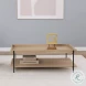 Fallon Natural And Black Rectangular Occasional Table Set