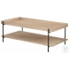 Fallon Natural And Black Rectangular Occasional Table Set